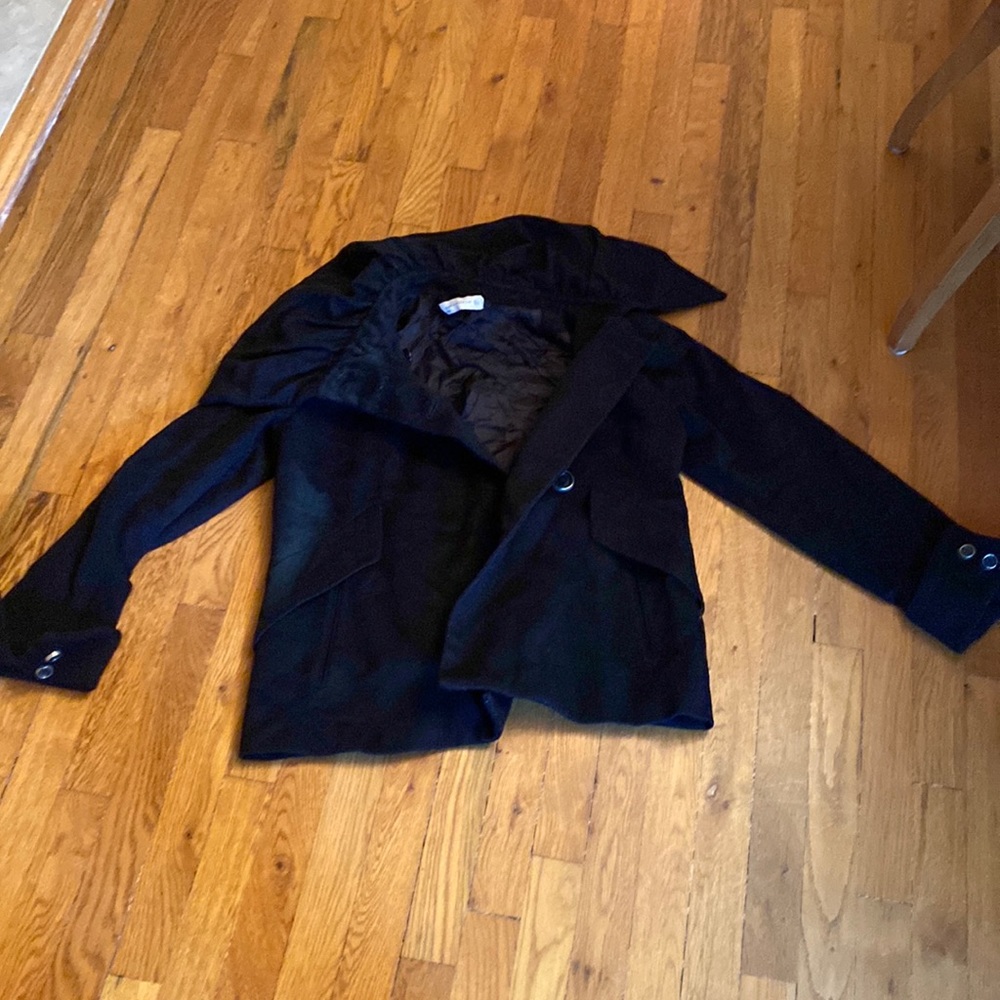 Black Zara pea coat